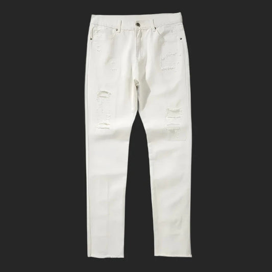 SOLD OUT!! Ghost: Men's White Ripped Jeans